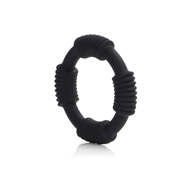 Crni silikonski prsten za penis