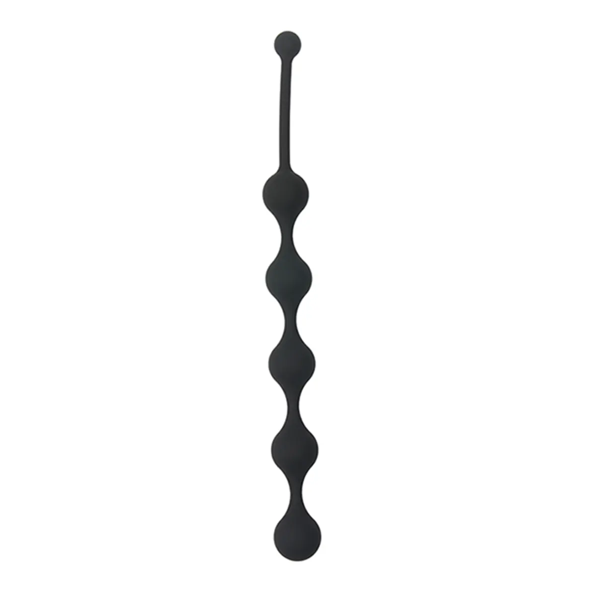 Crne silikonske analne kuglice 28cm