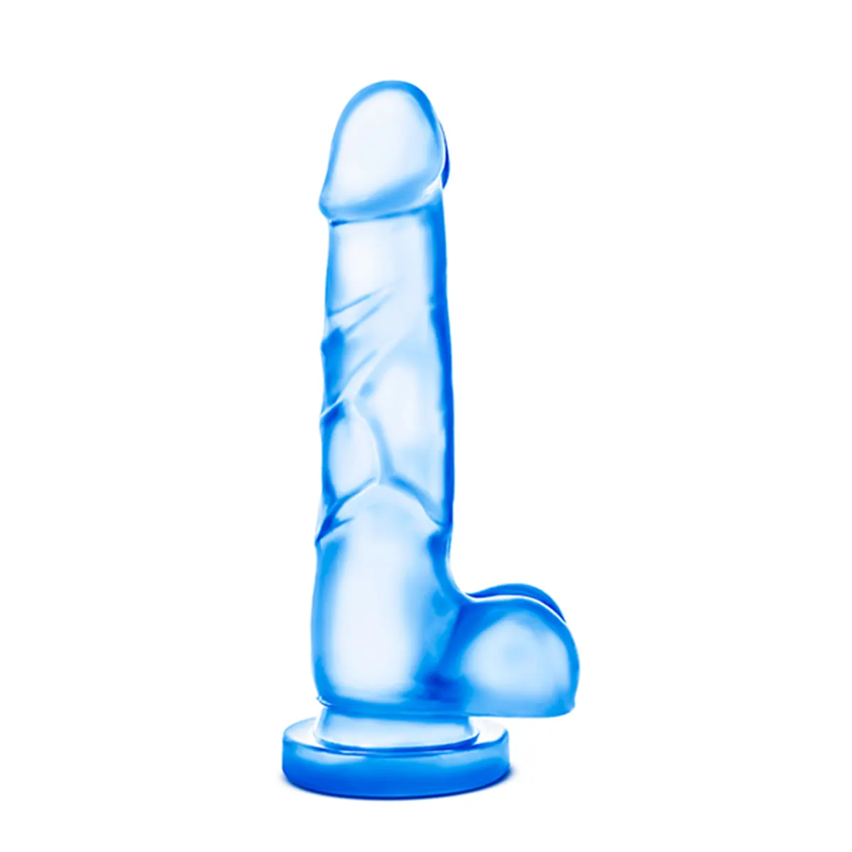Plavi silikonski fleksibilani dildo