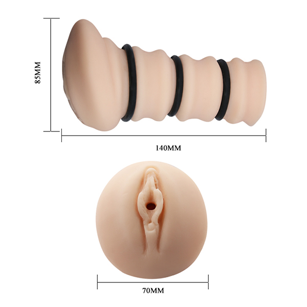 Veštačka vagina sa prstenovima 14cm