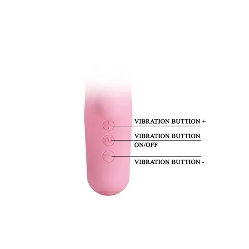 Multifukcionalni roze vibrator sa blagim reljefom