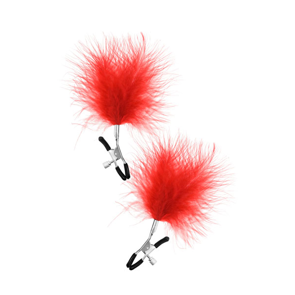 Štipaljke za bradavice sa crvenom peruškom