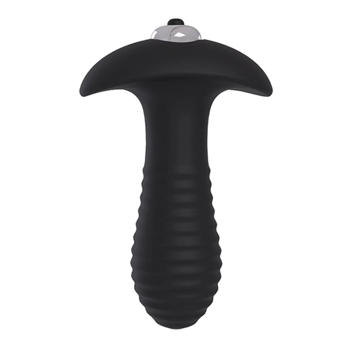 Crni rebrasti analni vibrator