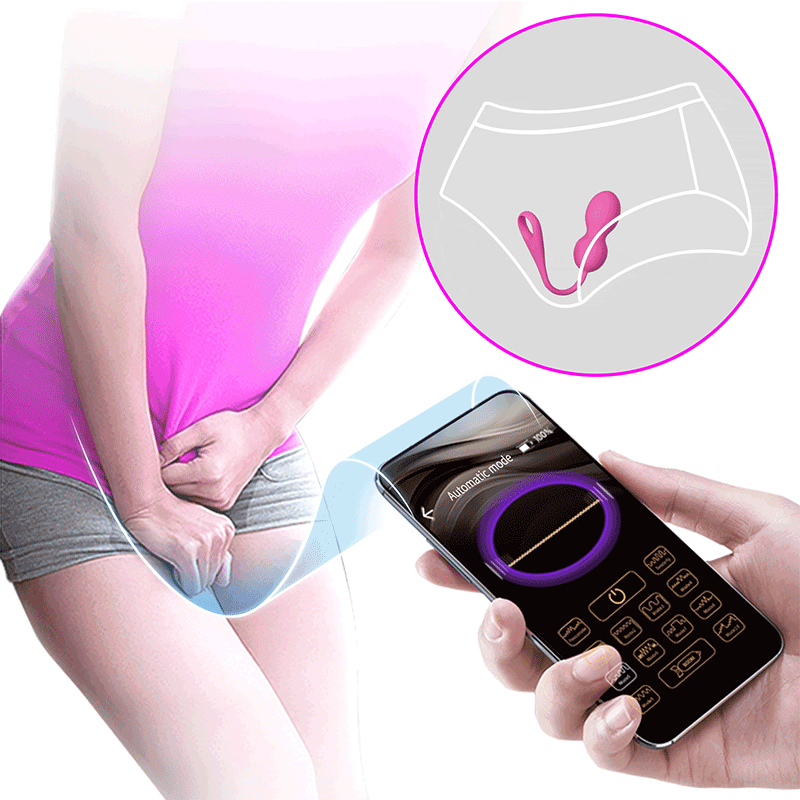 Roze vibro jaje aplikacija