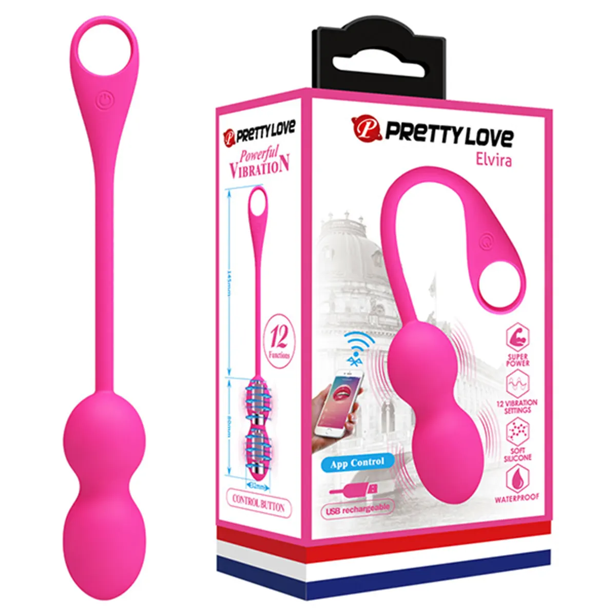 Roze vibro jaje aplikacija