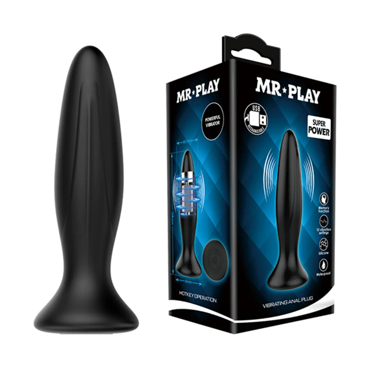 Punjivi analni vibrator