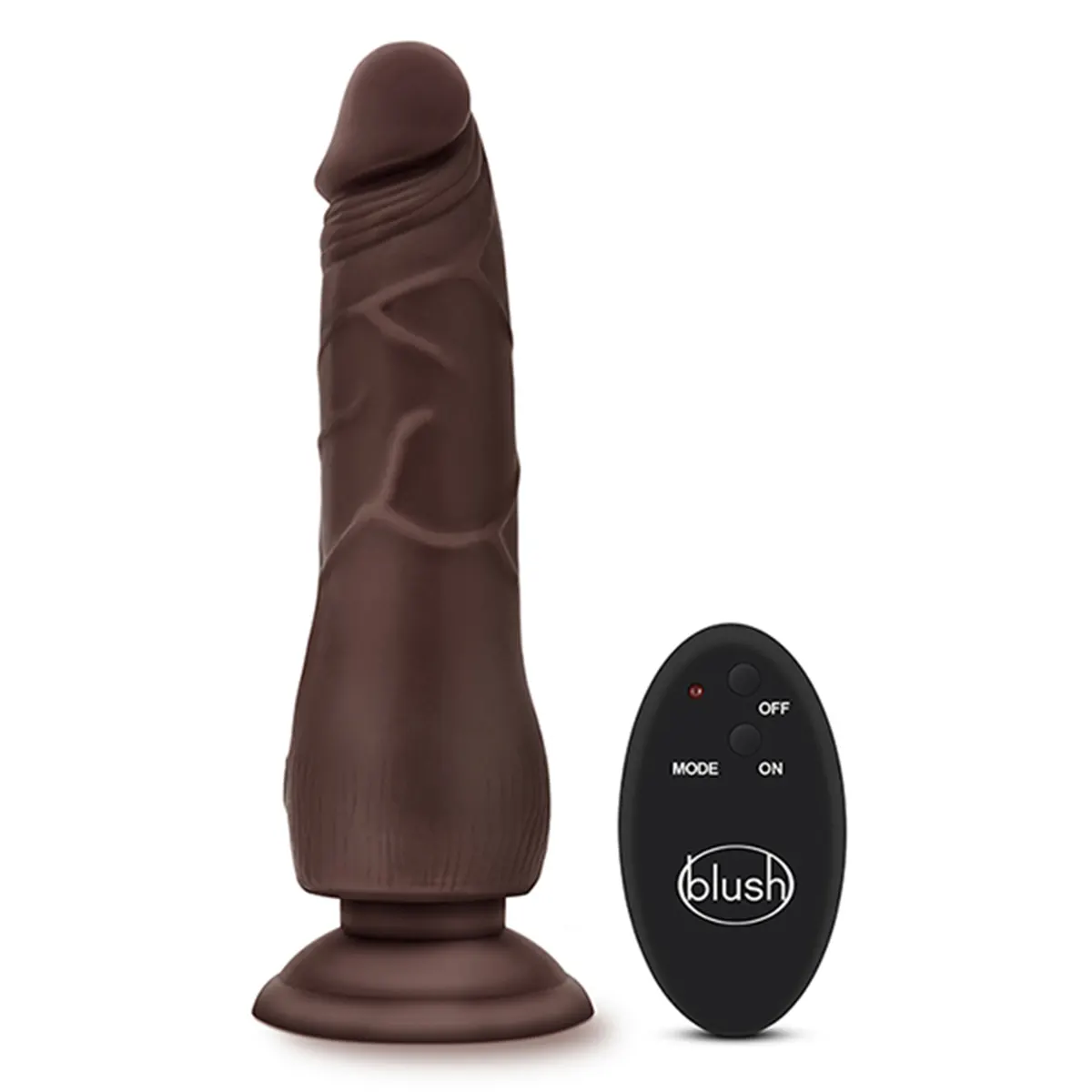 Braon vibro dildo sa bežičnim daljniskim