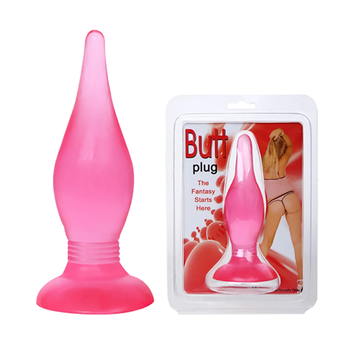 Roze analni dildo 14cm