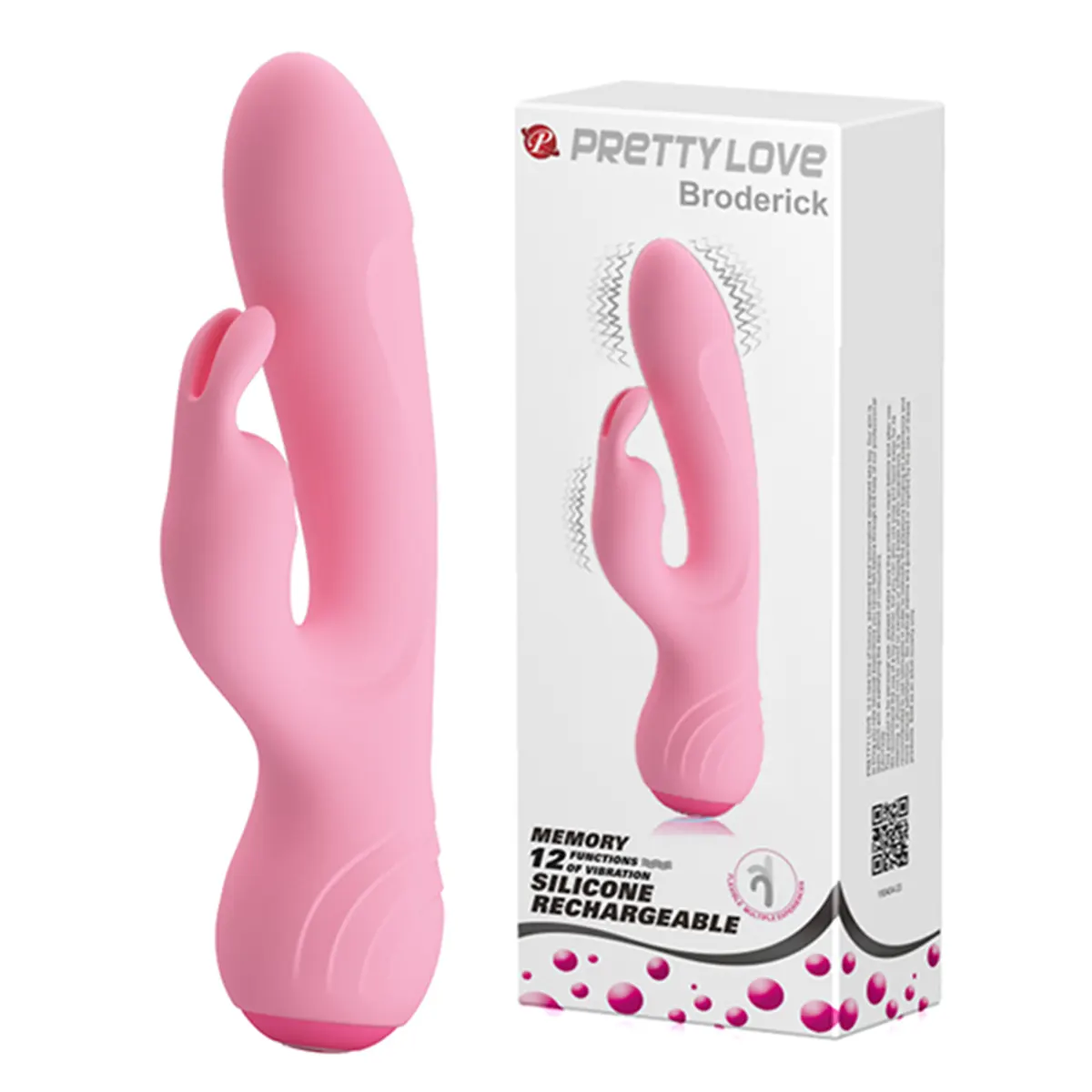 Roze savitljivi multifunkcionalni vibrator