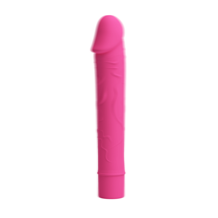 Roze silikonski vibrator sa venama