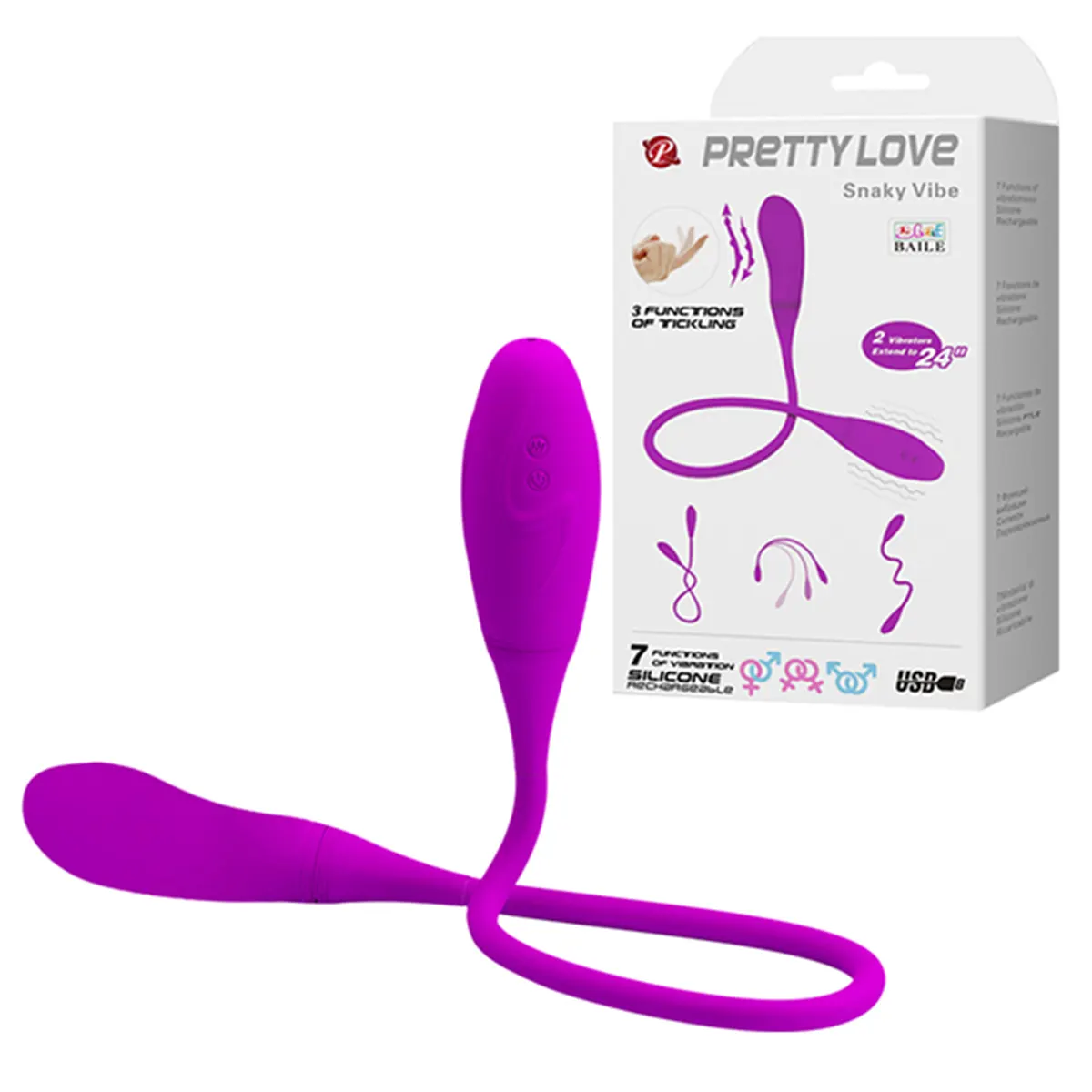 Ljubičasti dupli vibrator