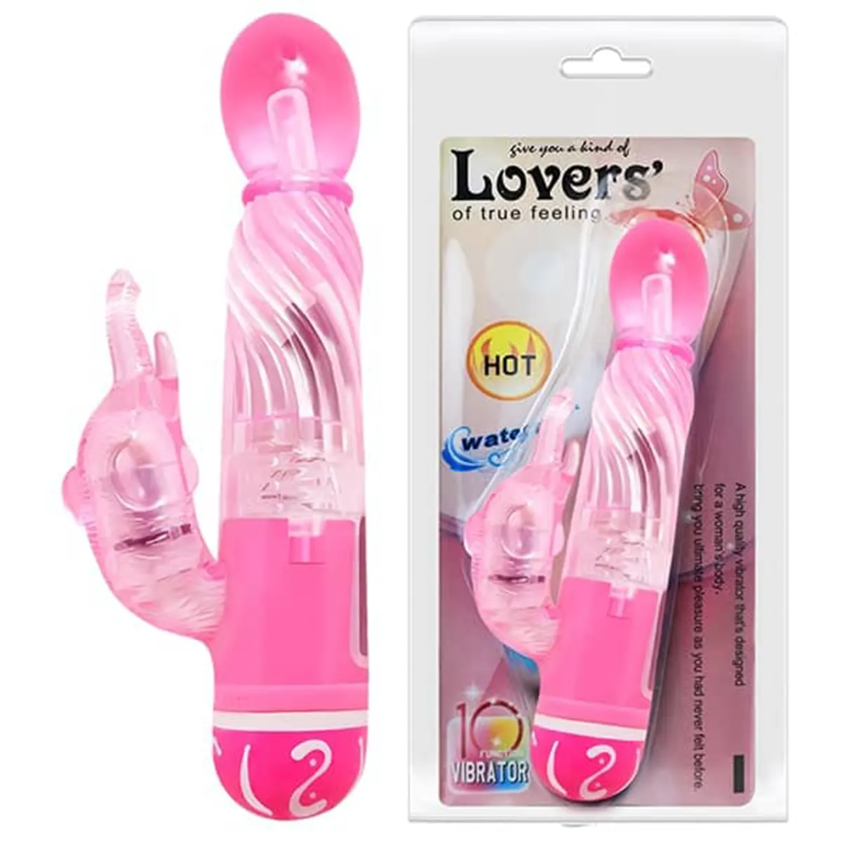 Roze multifunkcionalni vibrator 10 režima vibracije