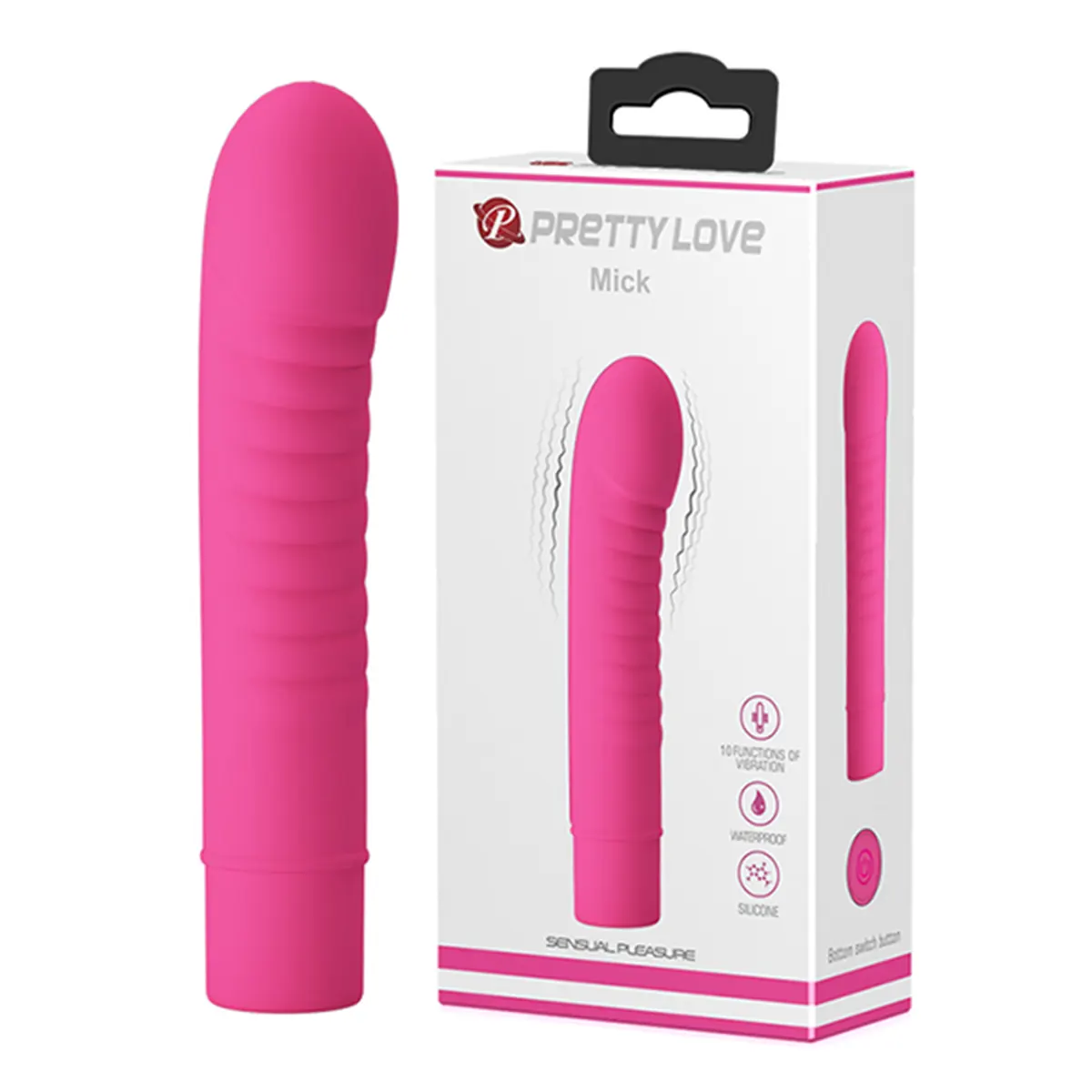 Roze silikonski vibrator 10 funkcija vibracije