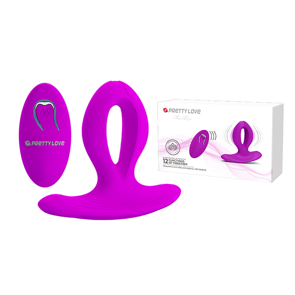 Ljubičasti vibrator sa bežičnim daljinskim