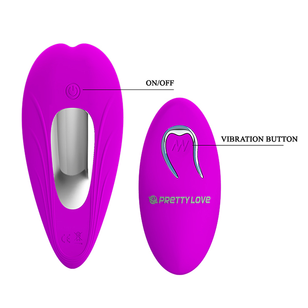Ljubičasti vibrator sa bežičnim daljinskim
