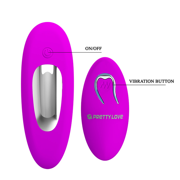 Ljubičasti vibrator za duplu penetraciju 12 režima vibracije