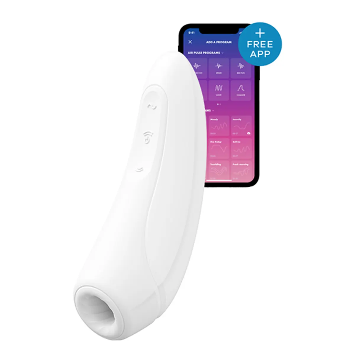Beli stimulator klitorisa aplikacija