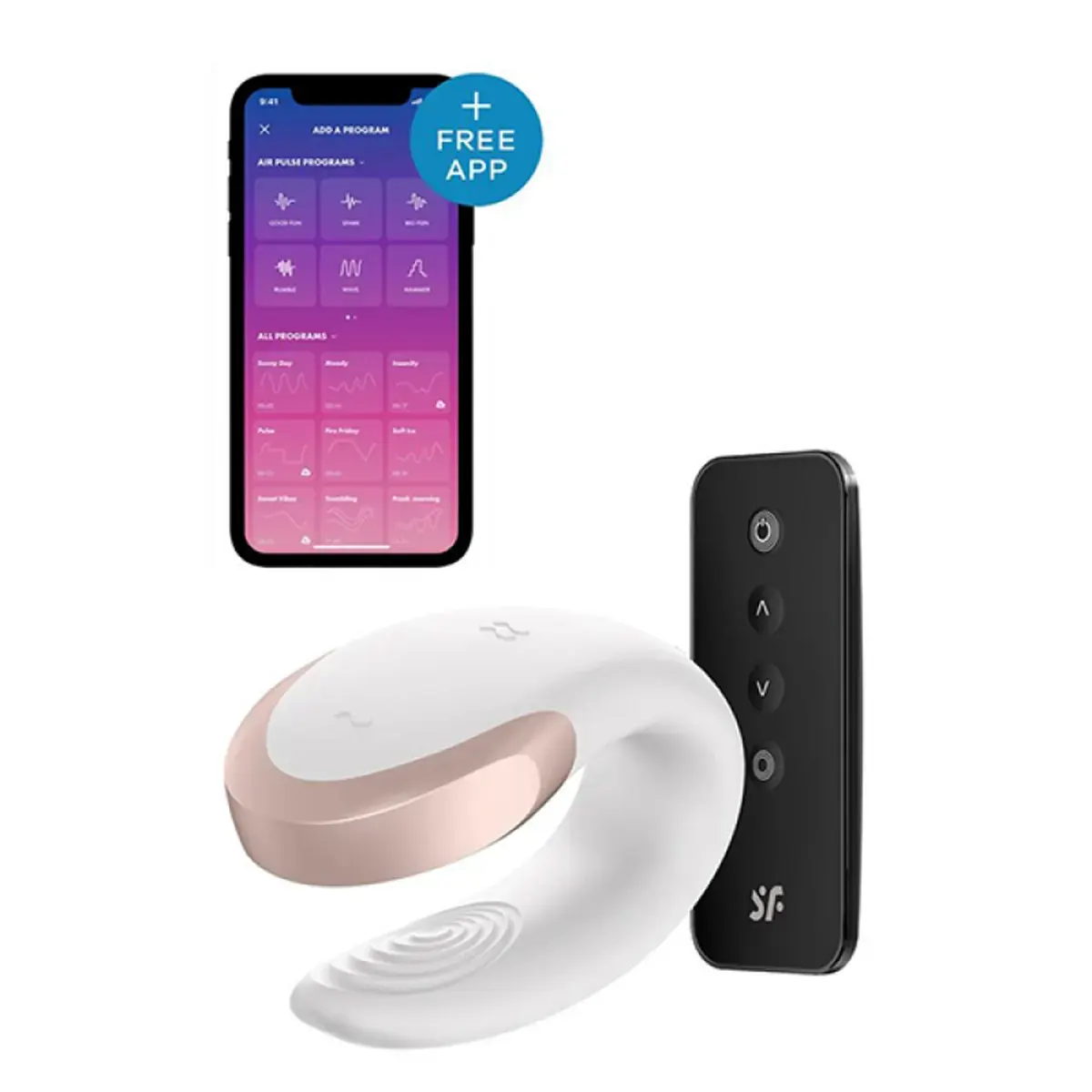 Vibrator za parove sa bežičnim daljinskim i aplikacijom