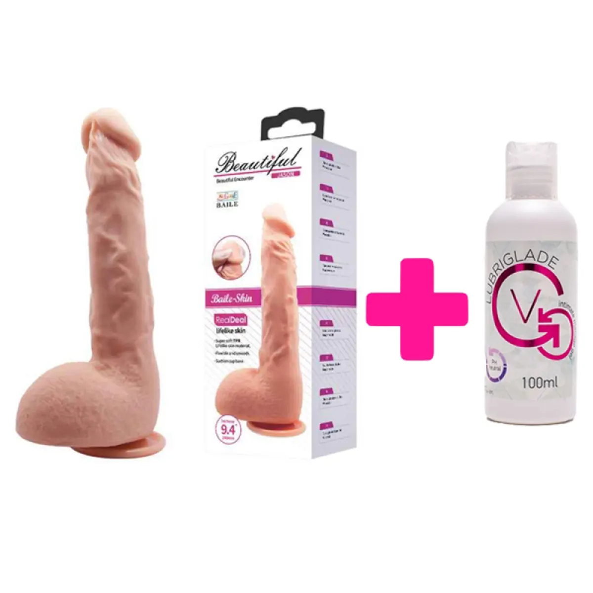 Mekani realistični dildo i Lubrikant