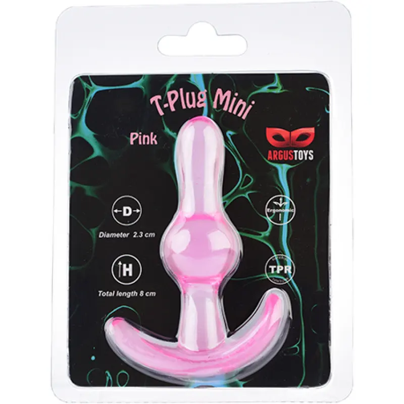 Mali Analni dildo T-Plug Mini Pink