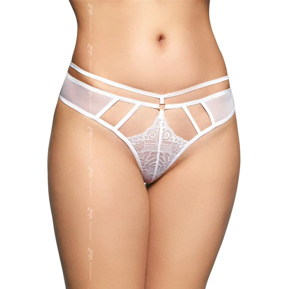 Bele Erotske Gaćice G-String 2490