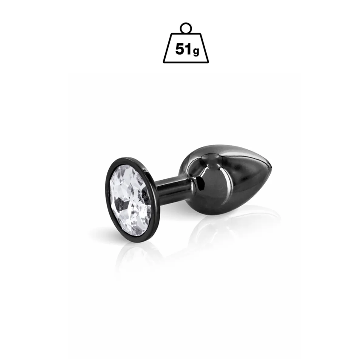 Crni metalni analni dildo S
