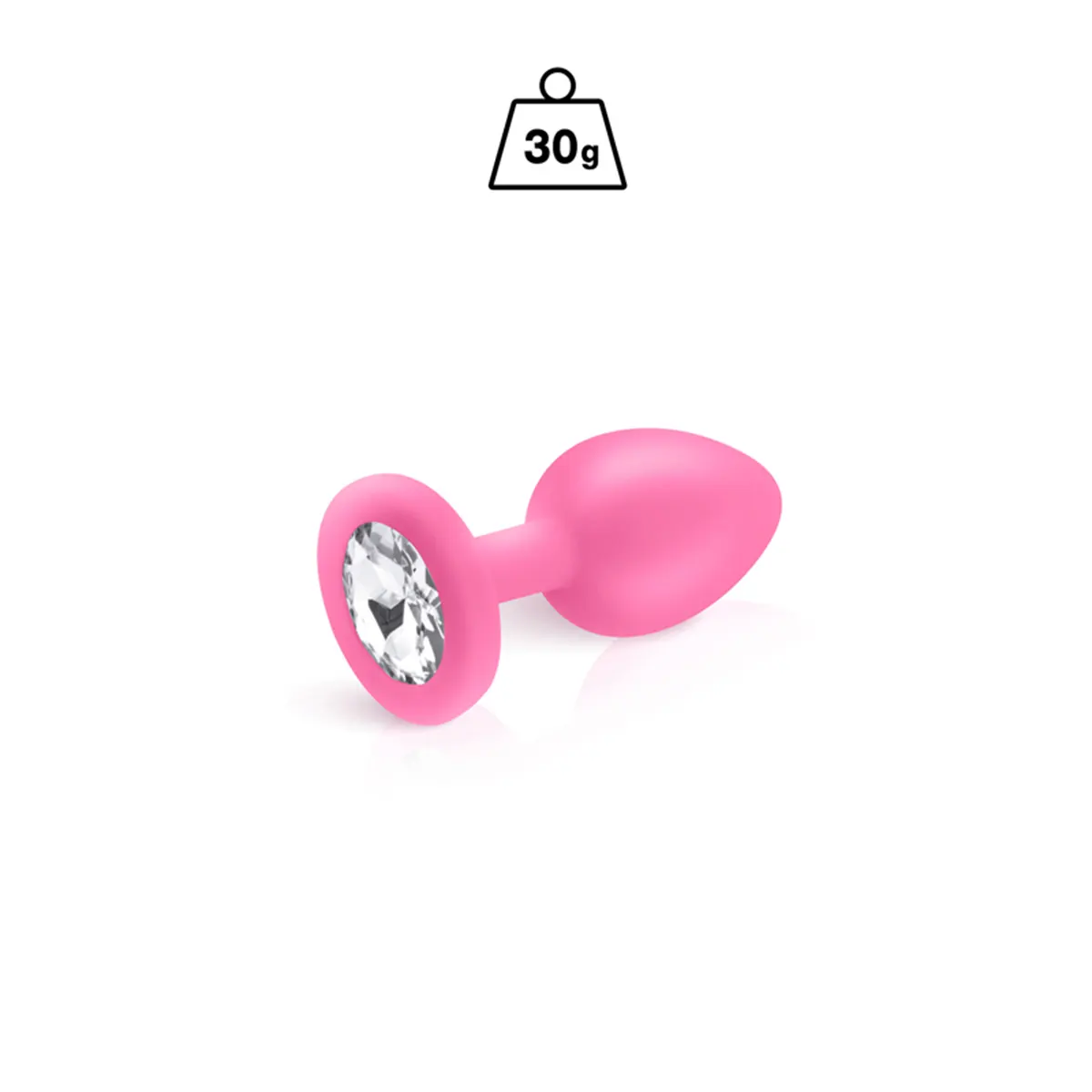 Rozi silikonski analni dildo S