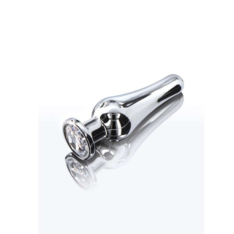 Metalni analni dildo sa dijamantom 11cm M