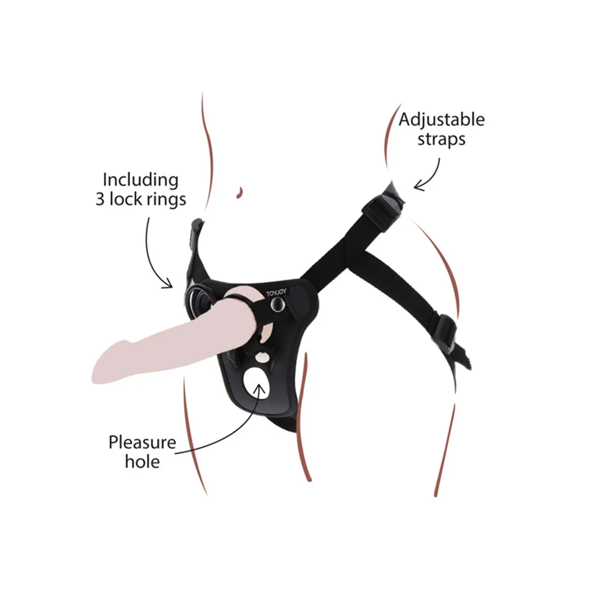 Gaćice za Strap-On Pleasure Harness