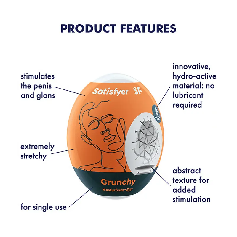 SATISFYER Masturbator Egg crunchy