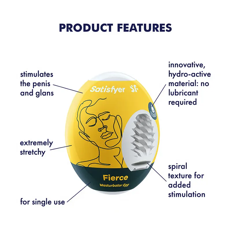 SATISFYER Masturbator Egg fierce