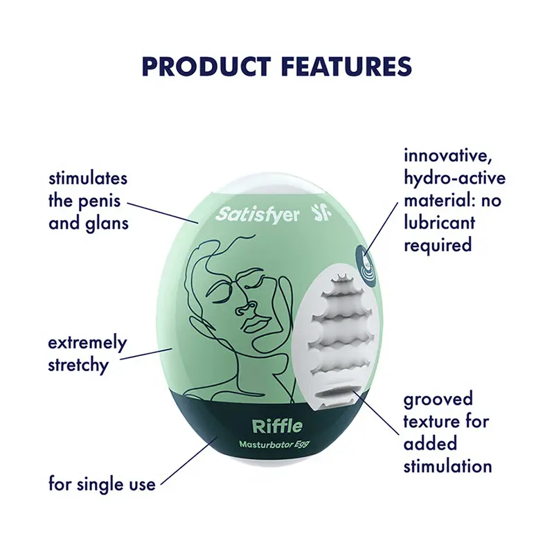 SATISFYER Masturbator Egg riffle