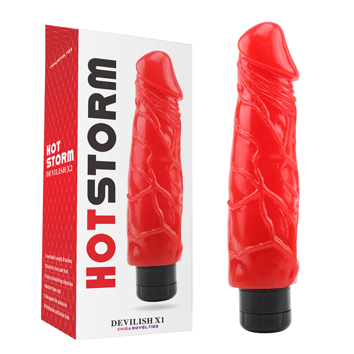 Crveni Vibrator Devilish X1