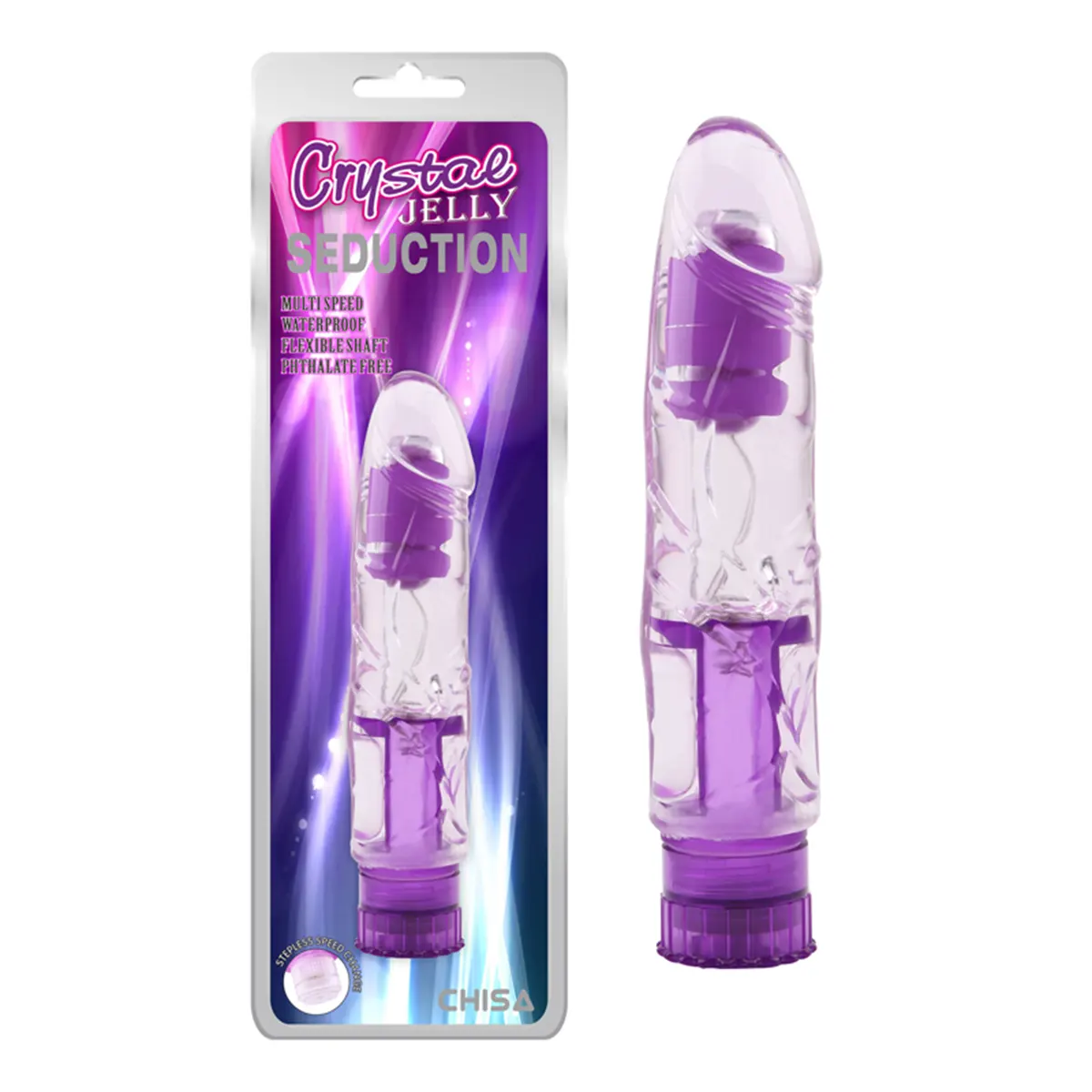 Ljubicasti Vibrator 16cm Seduction Purple