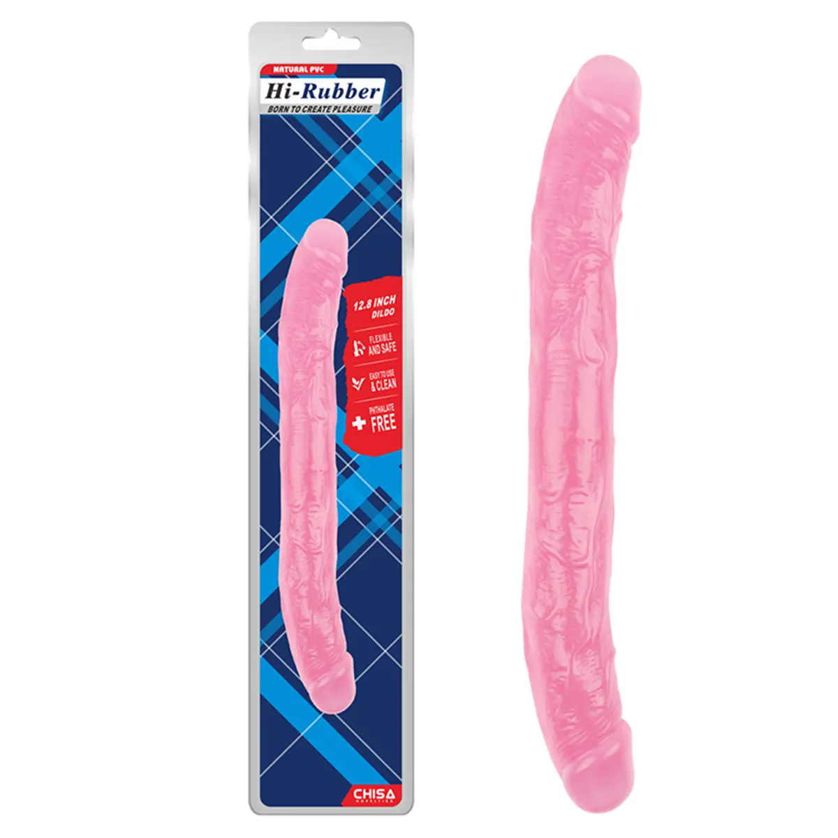 Roze dupli dildo 33cm