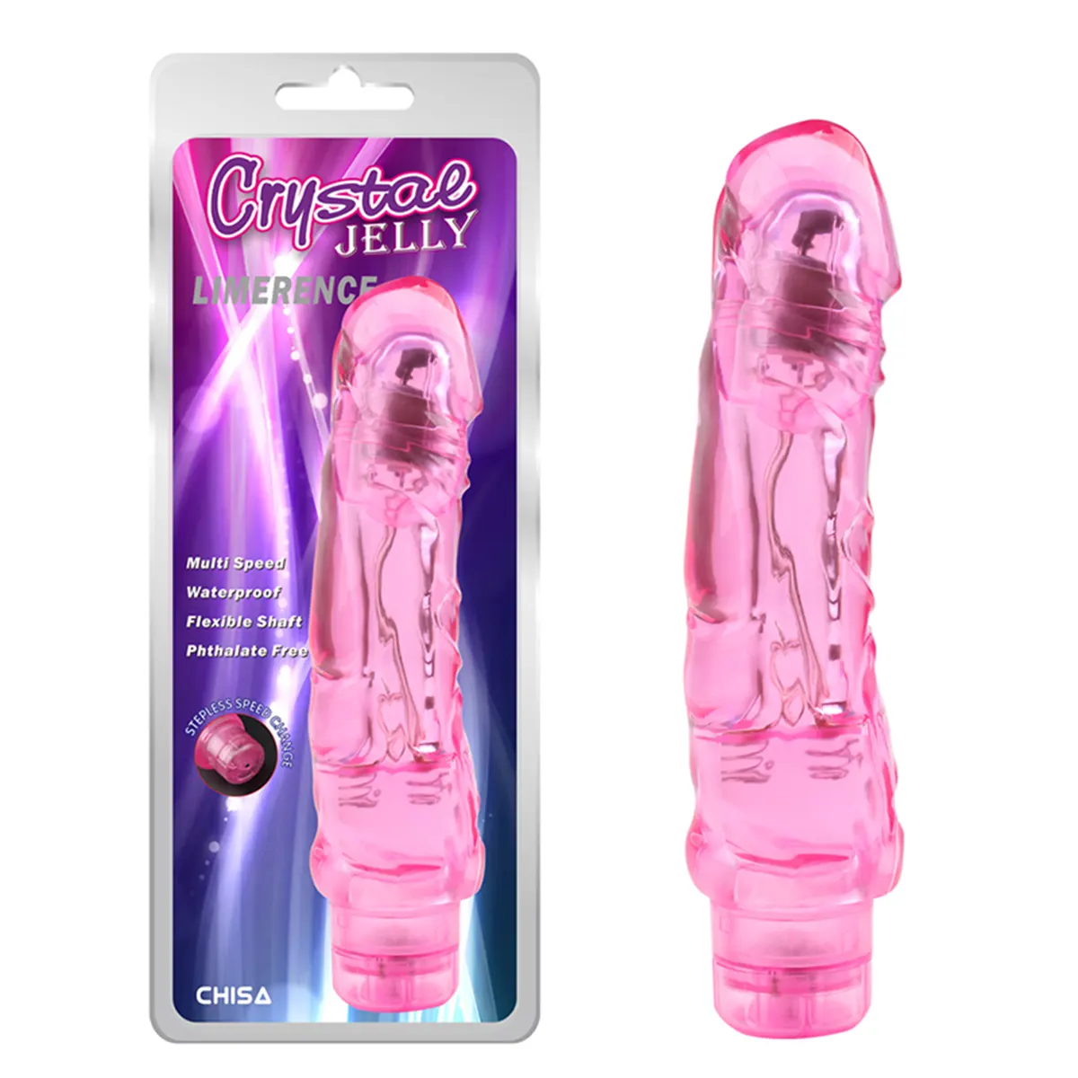 Veliki Roze Vibrator 22cm Limerence