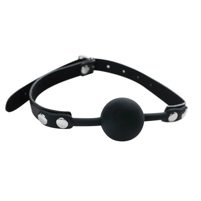 Crna silikonska kugla za usta Black Silicone Ball Gag