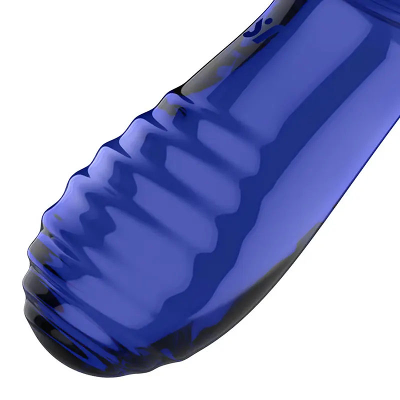 SATISFYER Double Crystal Glass Dildo Blue