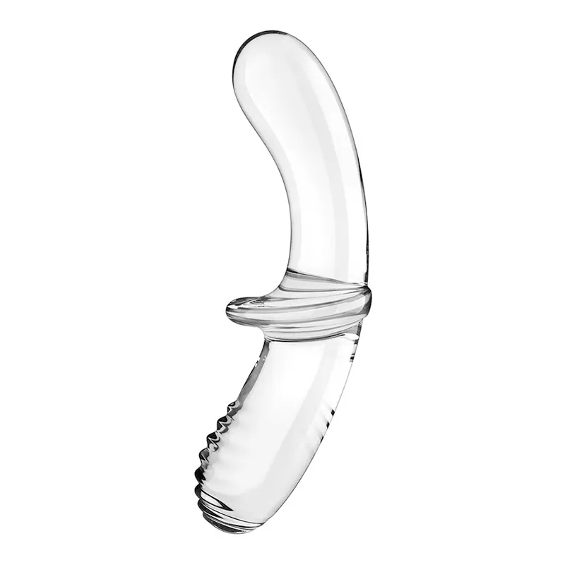 SATISFYER Double Crystal Glass Dildo Transparent