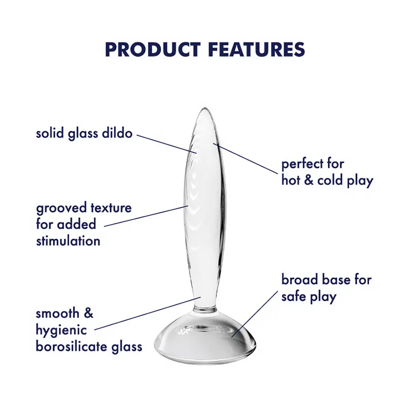SATISFYER Sparkling Crystal Glass Dildo