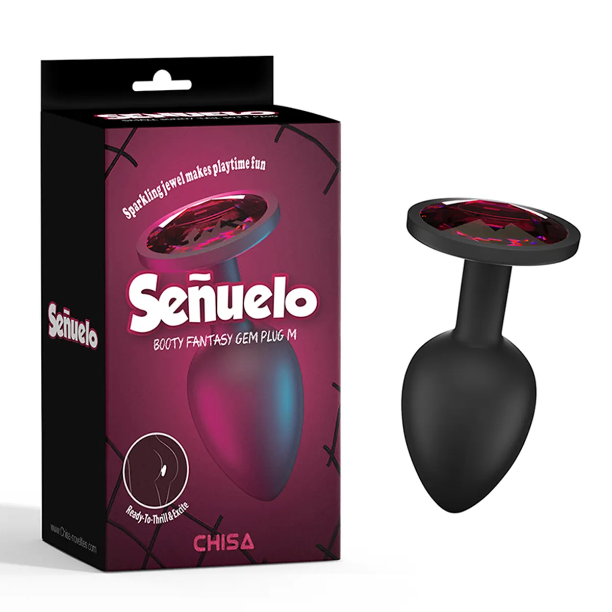 Srednji analni dildo Booty Fantasy Gem Plug M