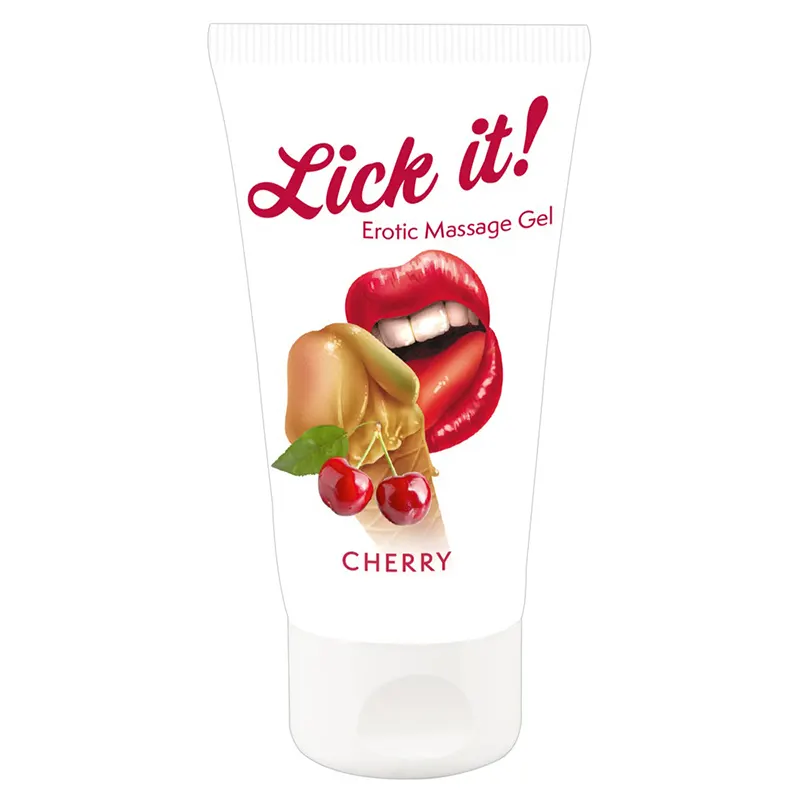 Gel za masažu sa ukusom trešnje Lick it Cherry