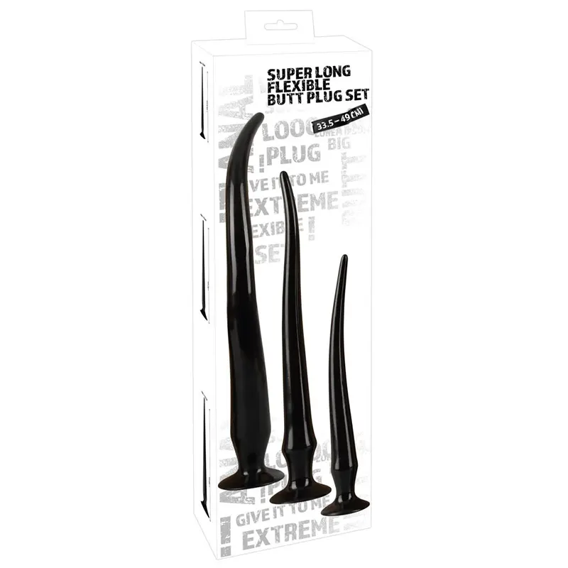 Analni dildo set Super Long Flexible Butt Plug Set