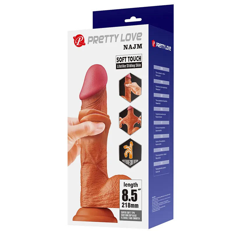 Dildo sa kozicom koja se pomera 22cm
