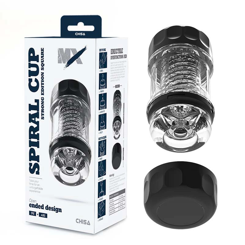 Masturbator Spiral Cup Strong Edition Square