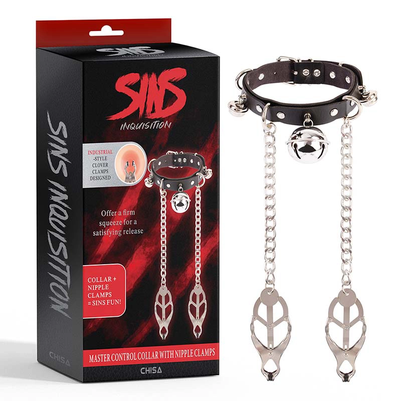 Ogrlica i stipaljke za bradavice Master Control Collar
