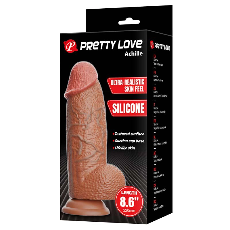 Debeli silinkonski dildo 22cm Achille