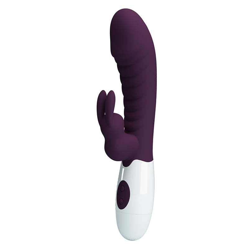 Ljubicasti multifunkcionalni zeka vibrator Naughty Bunny