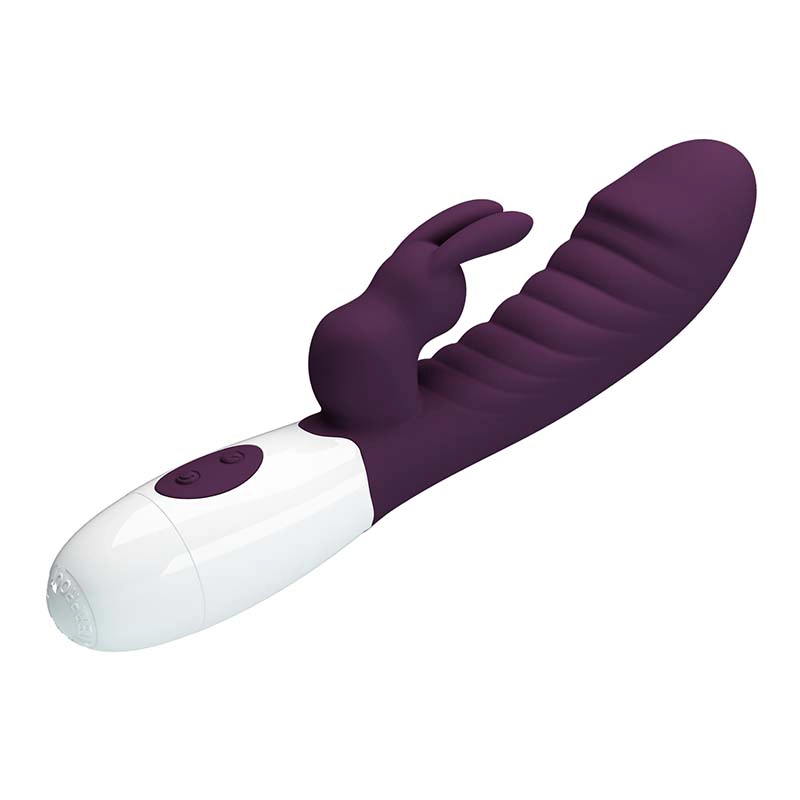 Ljubicasti multifunkcionalni zeka vibrator Naughty Bunny