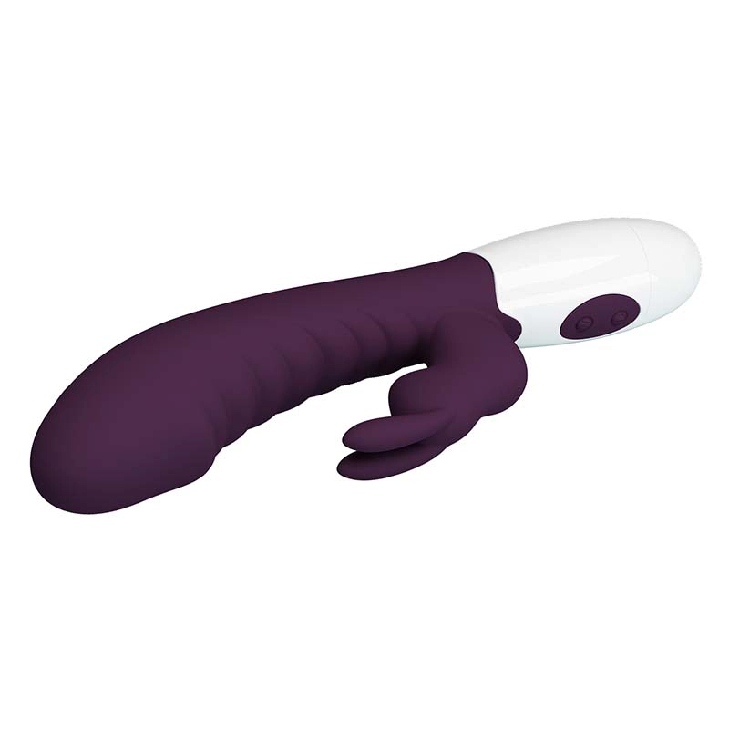 Ljubicasti multifunkcionalni zeka vibrator Naughty Bunny